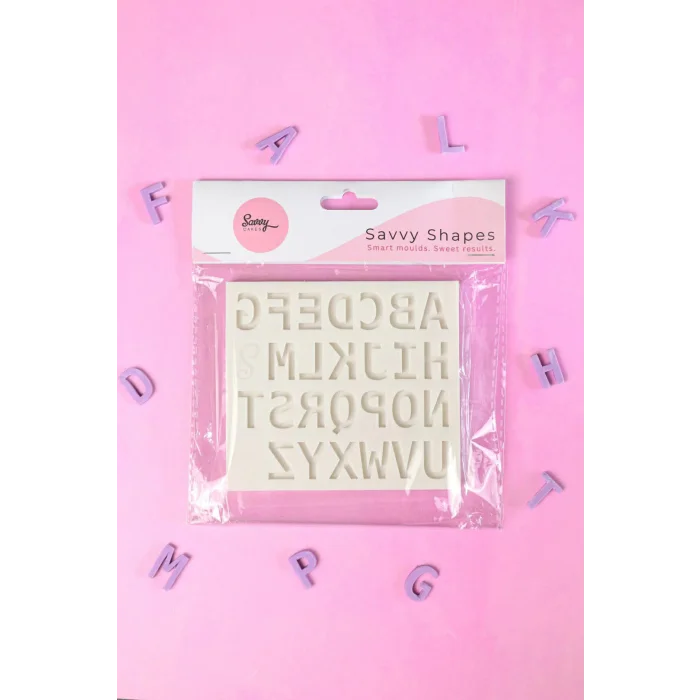 Savvy Shapes Moulds - Sans Serif Alphabet Upper Case