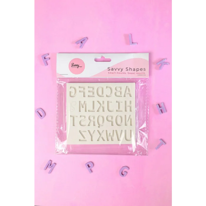 Savvy Shapes Moulds - Sans Serif Alphabet Upper Case